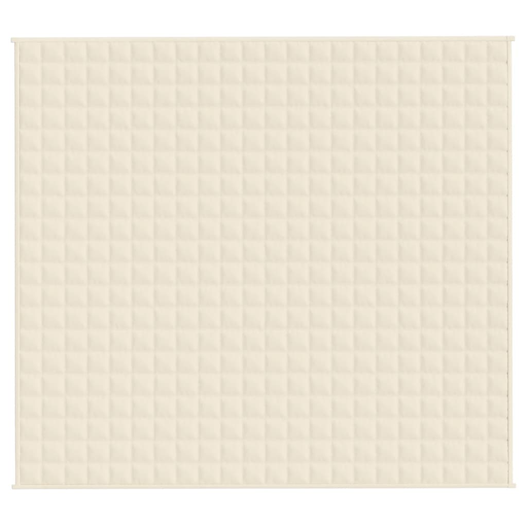 Teška deka svijetla krem 200x220 cm 9 kg od tkanine