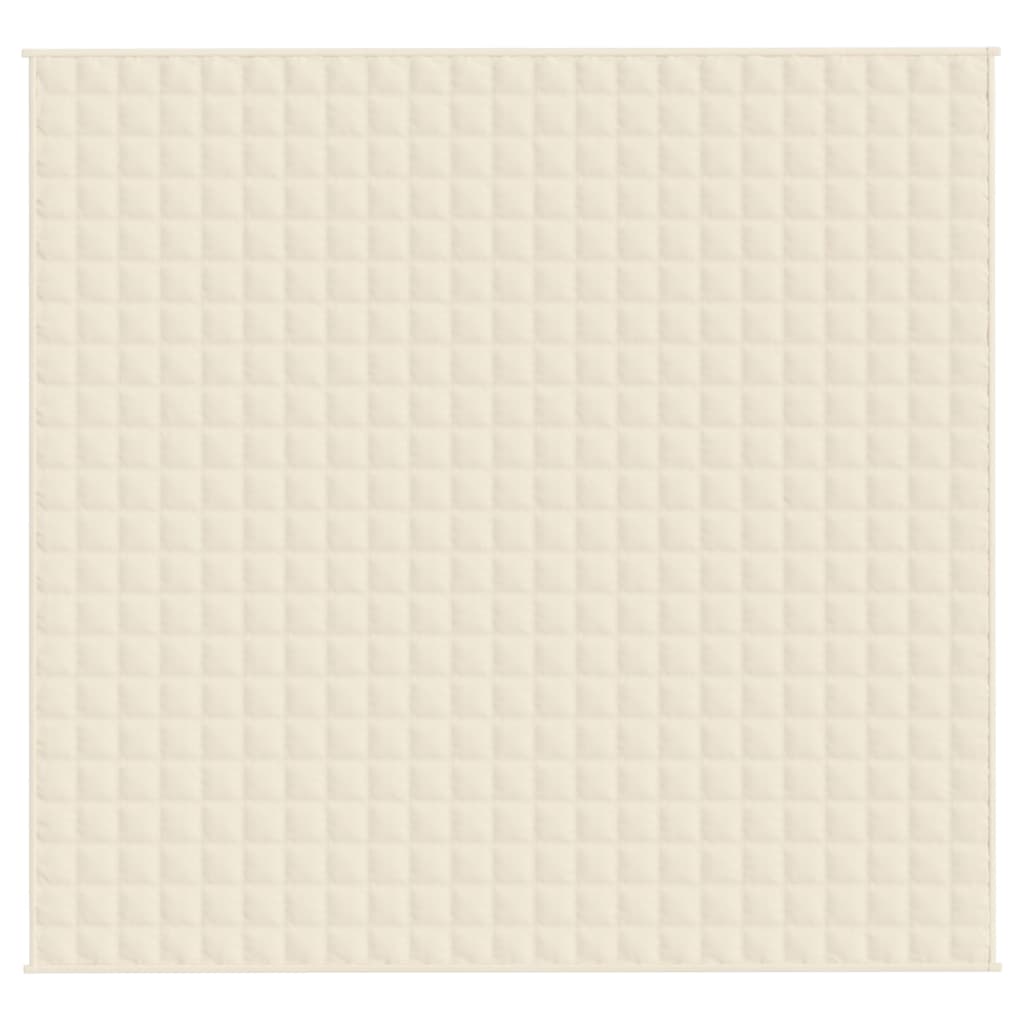 Teška deka svijetla krem 220x230 cm 11 kg od tkanine