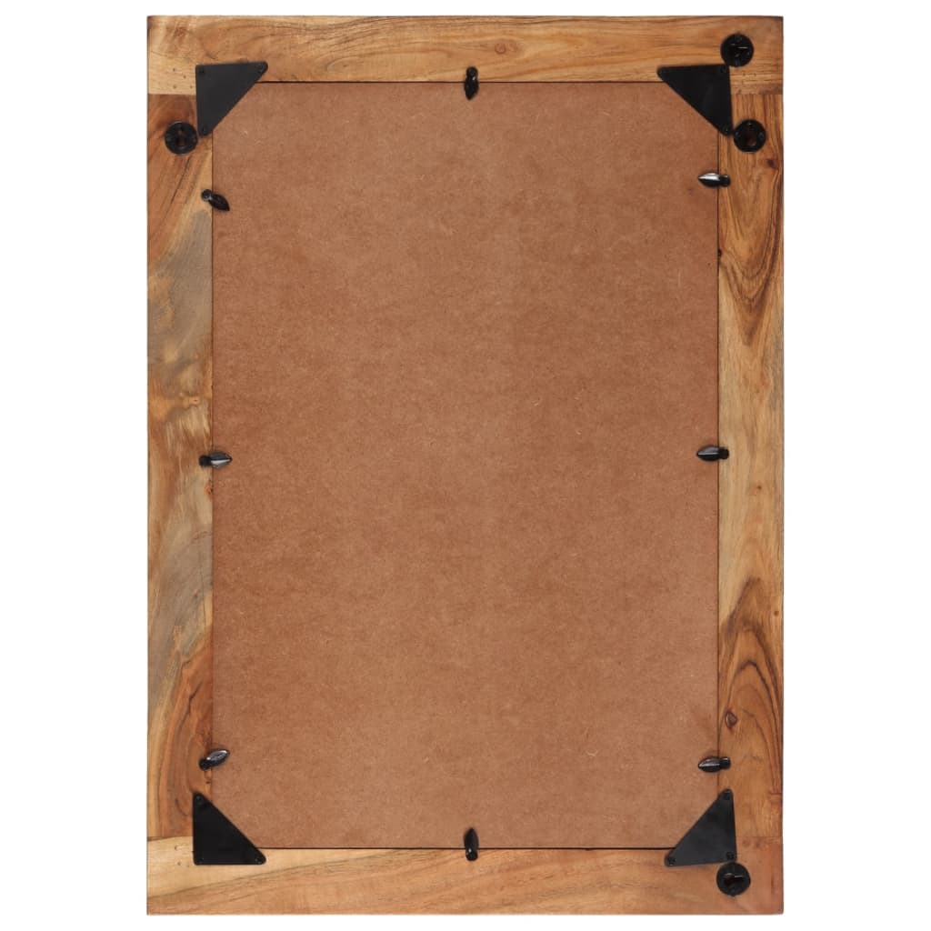 Ogledalo 70 x 50 cm od masivnog obnovljenog drva i stakla
