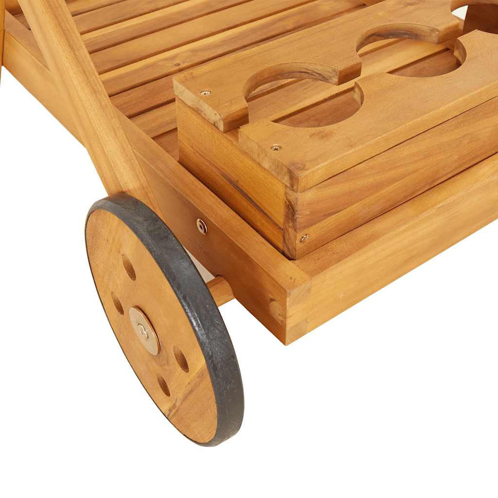 Kolica za posluživanje 54 x 87 x 90 cm od masivnog drva bagrema