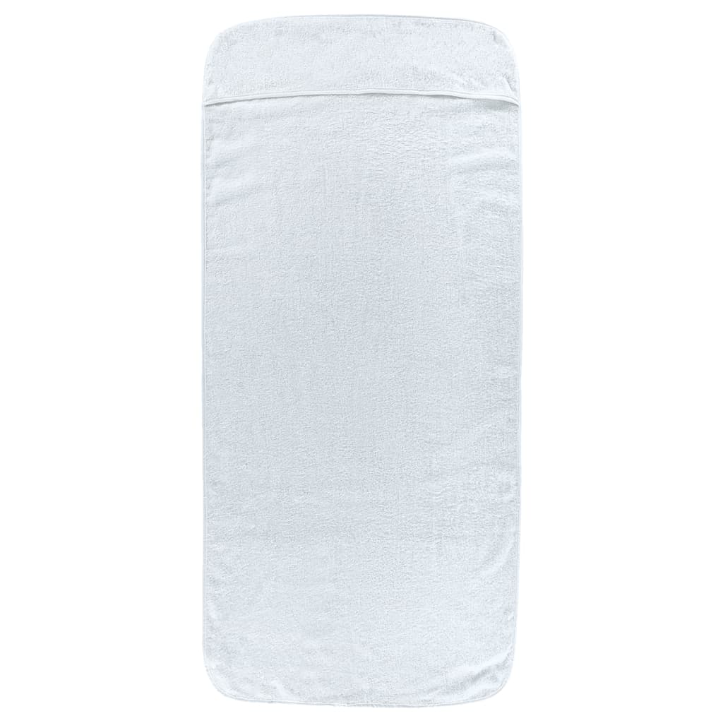Ručnici za plažu 2 kom bijeli 60 x 135 cm od tkanine 400 GSM