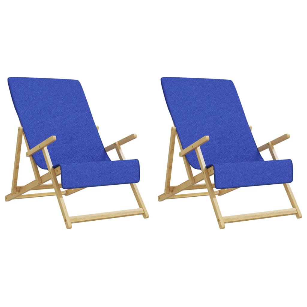Ručnici za plažu 2 kom plavi 60 x 135 cm od tkanine 400 GSM