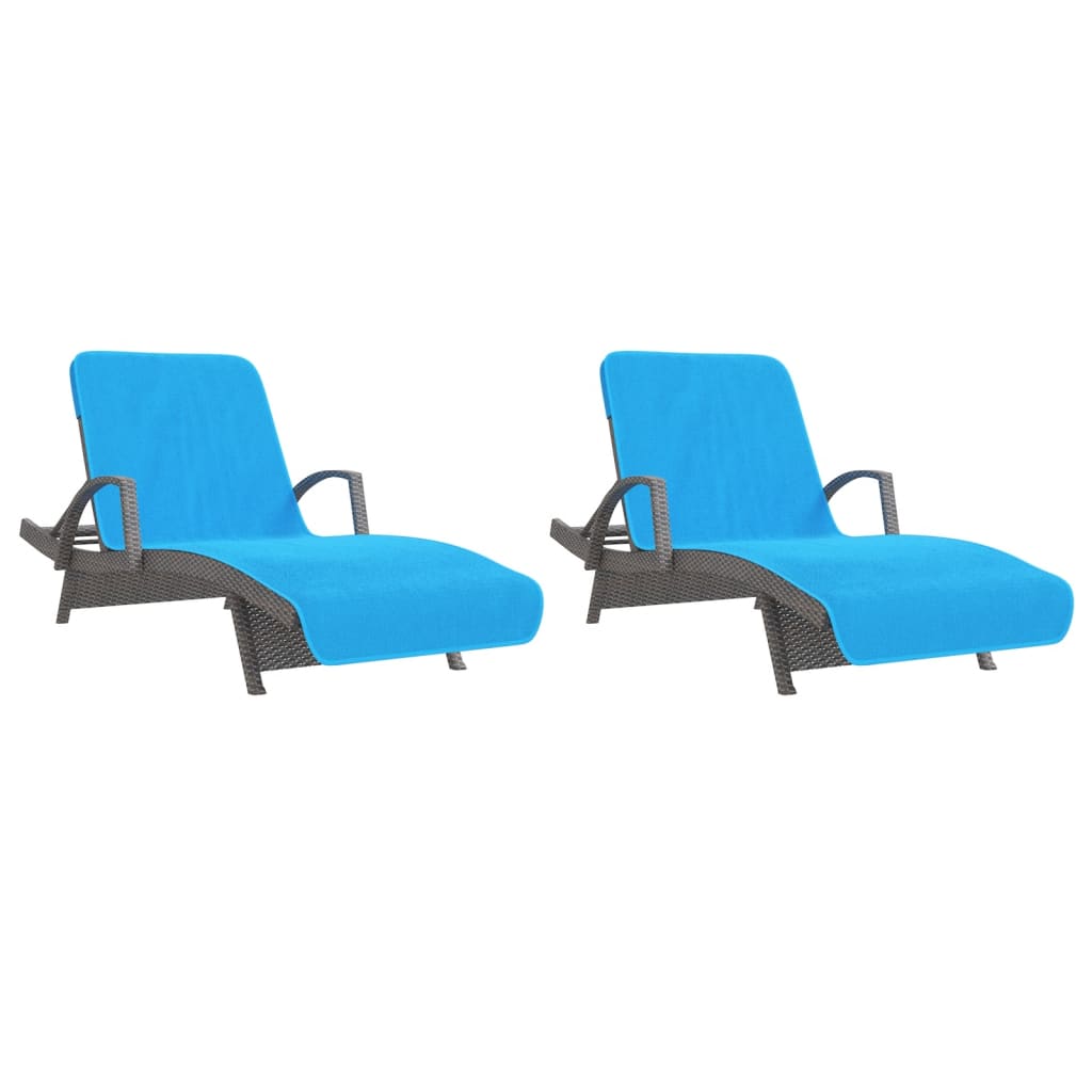 Ručnici za plažu 2 kom tirkizni 75 x 200 cm od tkanine 400 GSM
