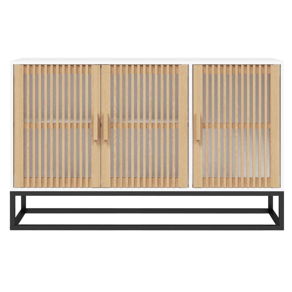 Komoda bijela 105 x 30 x 65 cm od konstruiranog drva