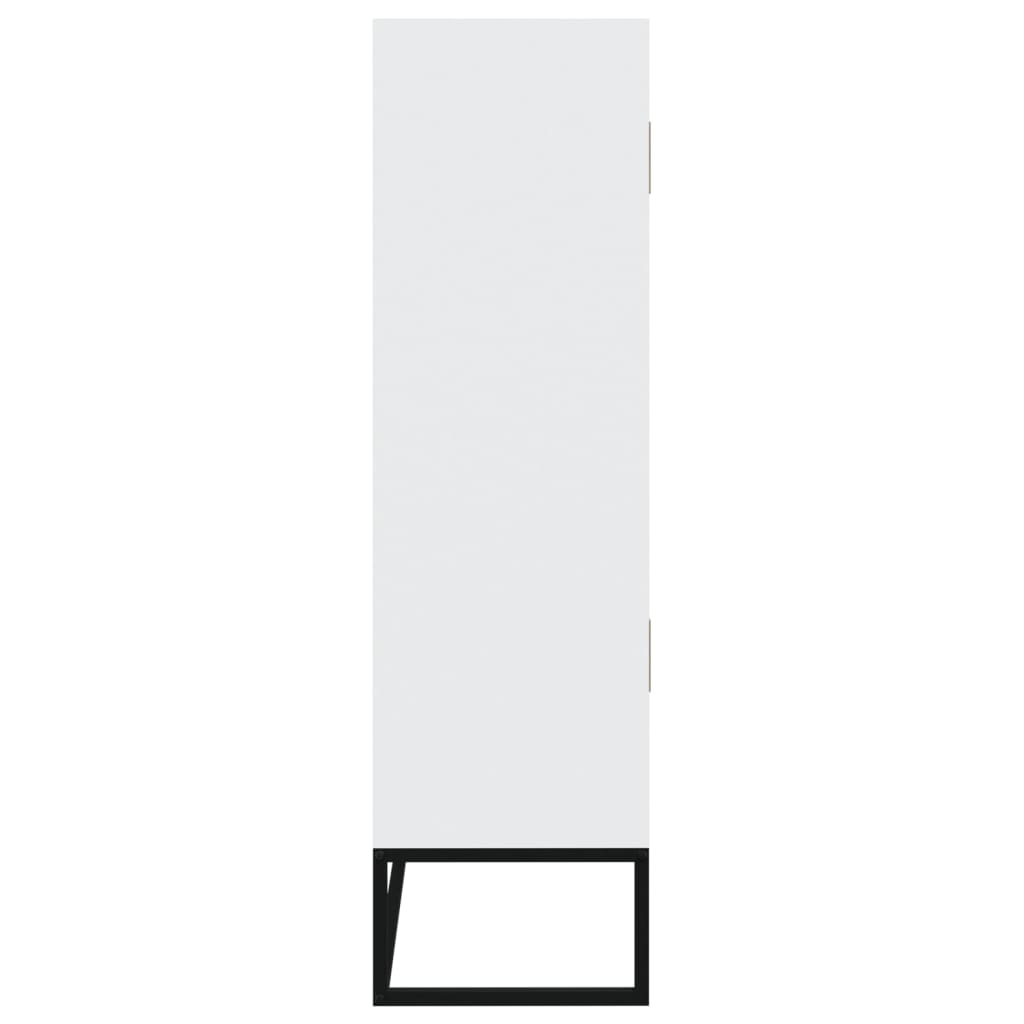 Visoka komoda bijela 70 x 35 x 125 cm od konstruiranog drva