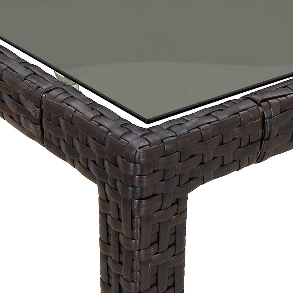 Stol za vrt Smeđa 90 x 90 x 75 cm poliratan