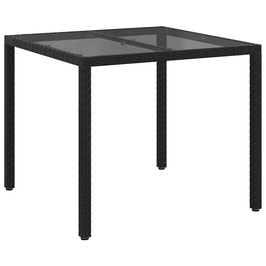 Stol za vrt Crna 90 x 90 x 75 cm poliratan