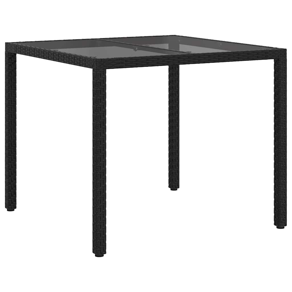 Stol za vrt Crna 90 x 90 x 75 cm poliratan