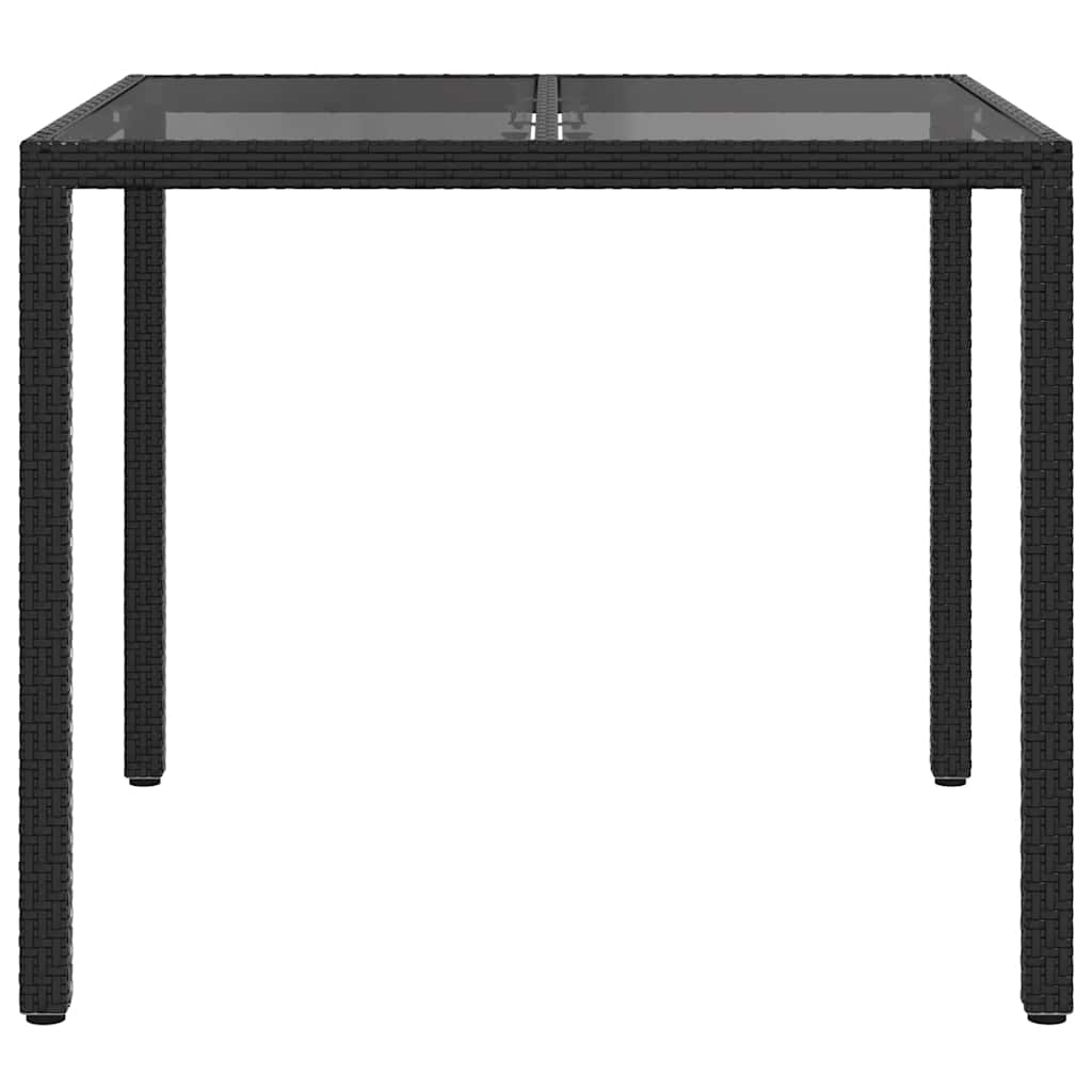 Stol za vrt Crna 90 x 90 x 75 cm poliratan