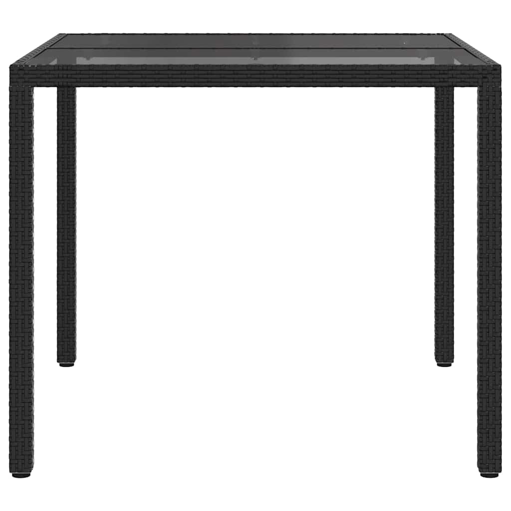 Stol za vrt Crna 90 x 90 x 75 cm poliratan