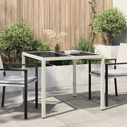 Stol za vrt Bijelo 90 x 90 x 75 cm poliratan