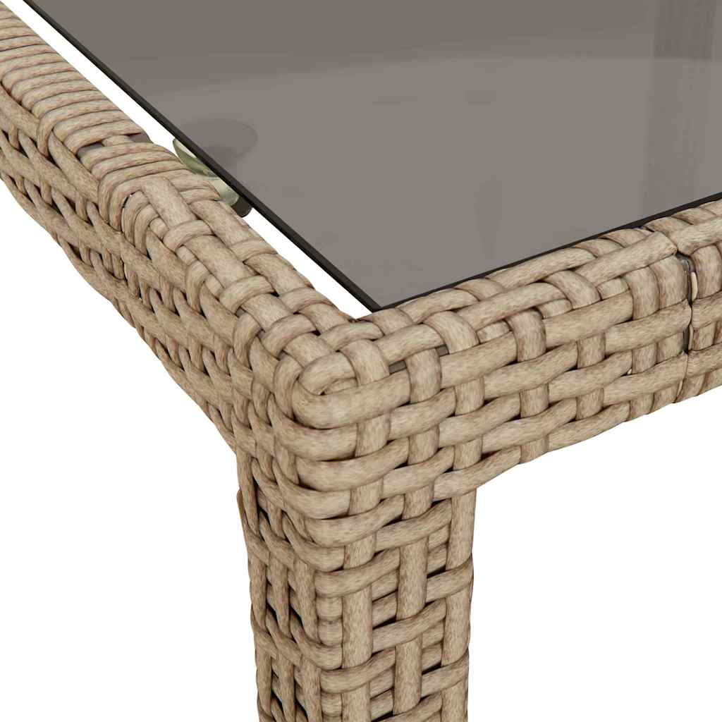 Stol za vrt Bež 90 x 90 x 75 cm poliratan