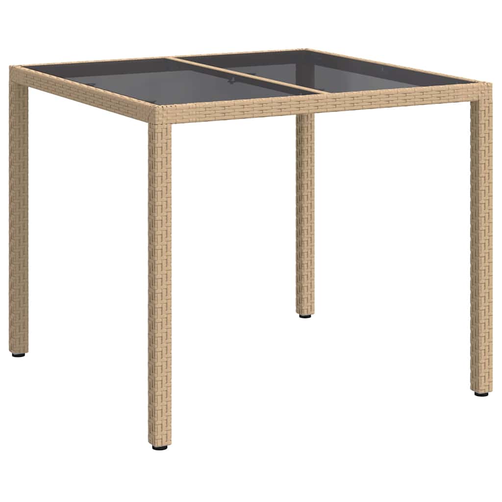 Stol za vrt Bež 90 x 90 x 75 cm poliratan