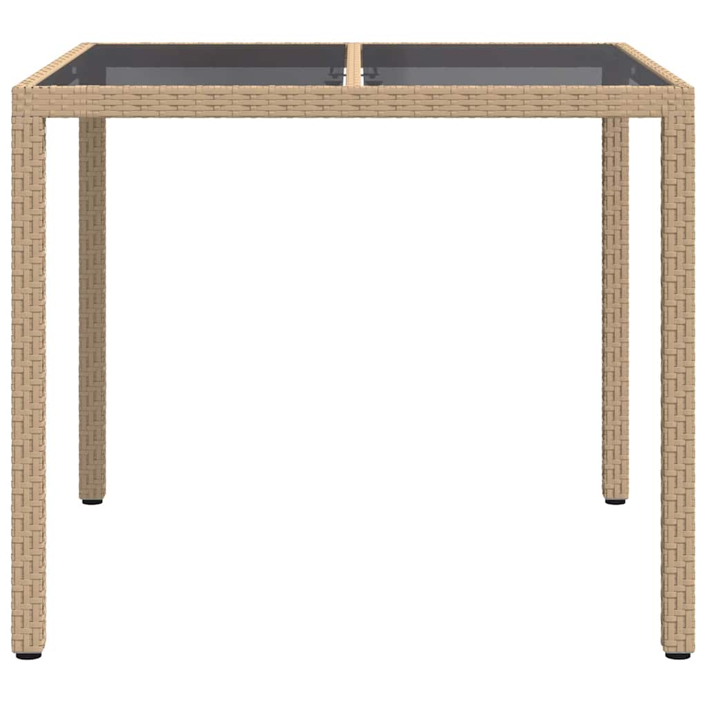 Stol za vrt Bež 90 x 90 x 75 cm poliratan