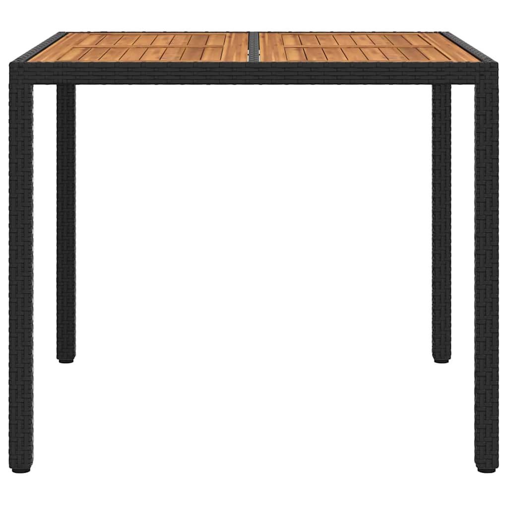 Stol za vrt Crna 90 x 90 x 75 cm poliratan