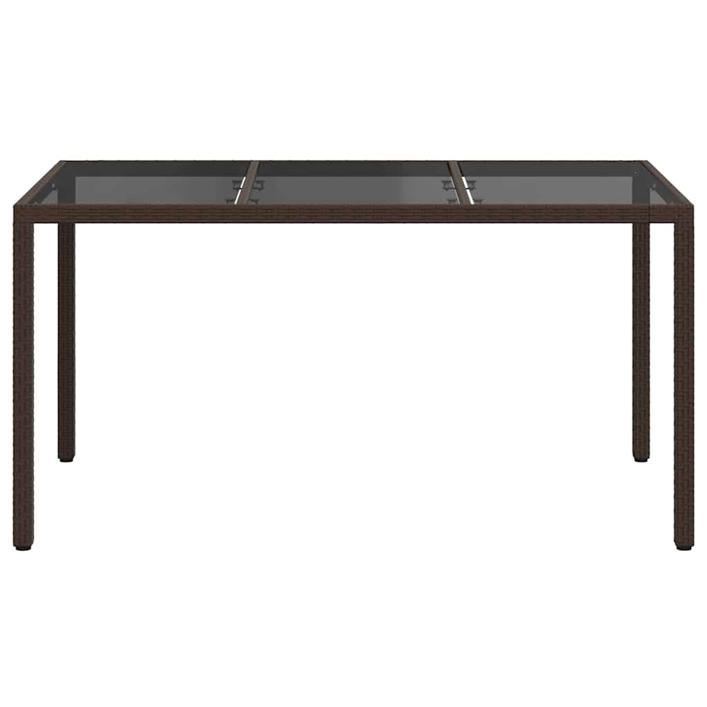 Stol za vrt Smeđa 150 x 90 x 75 cm poliratan