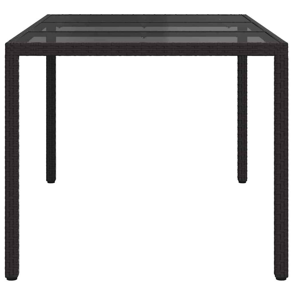 Stol za vrt Crna 150 x 90 x 75 cm poliratan