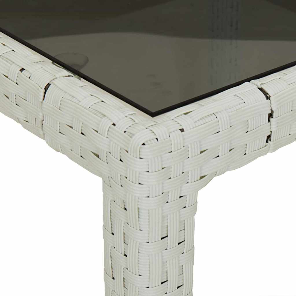 Stol za vrt Bijelo 150 x 90 x 75 cm poliratan