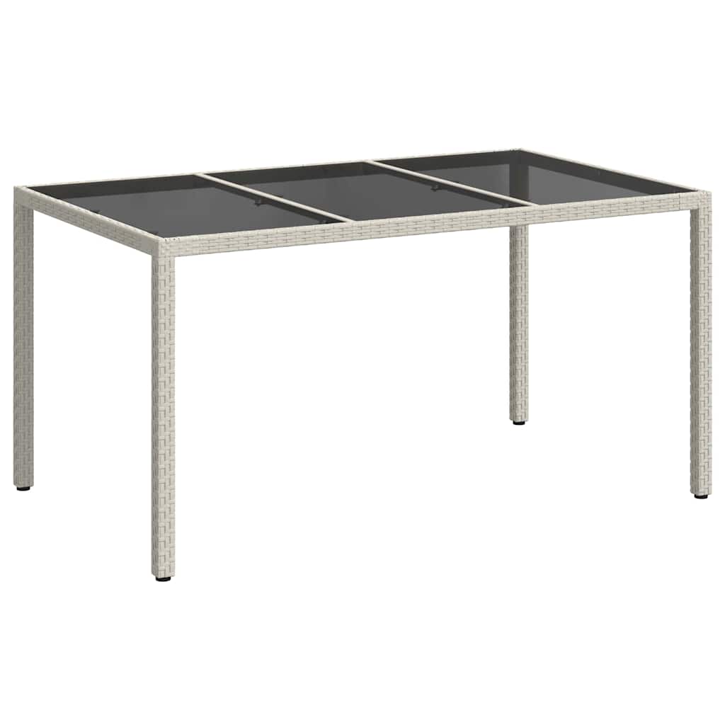 Stol za vrt Bijelo 150 x 90 x 75 cm poliratan