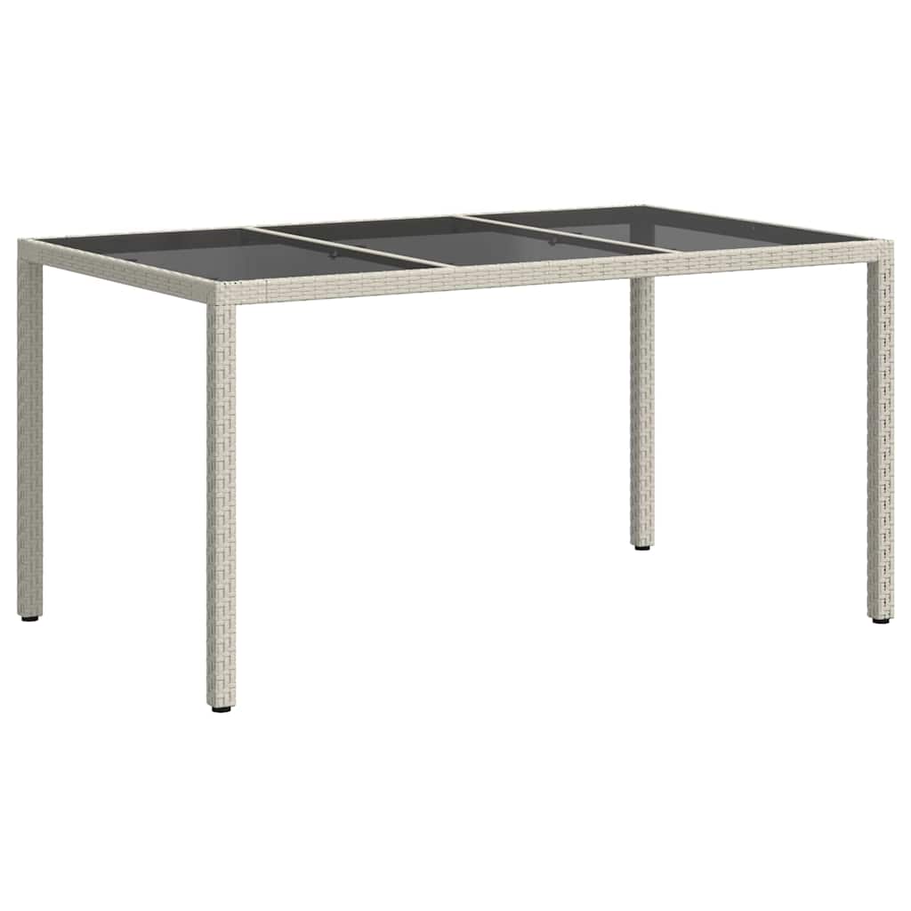 Stol za vrt Bijelo 150 x 90 x 75 cm poliratan