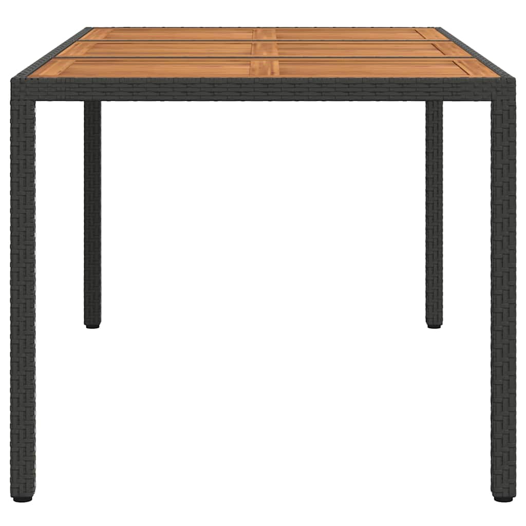 Stol za vrt Crna 150 x 90 x 75 cm poliratan