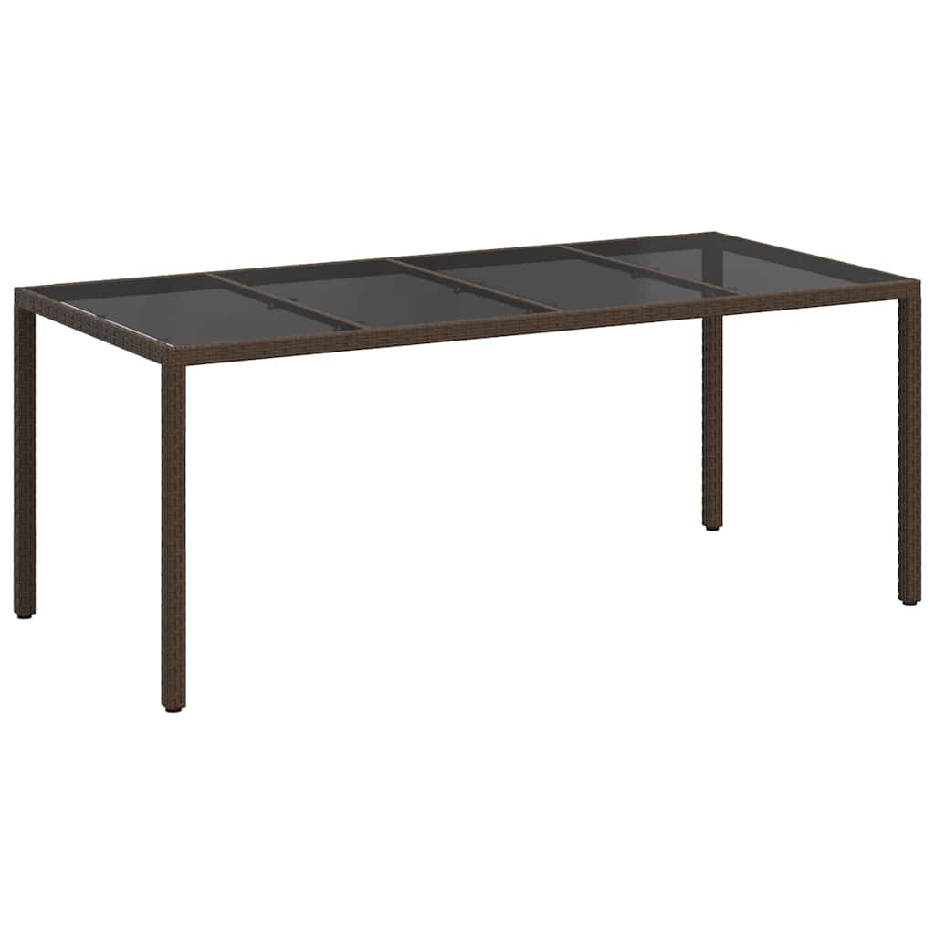 Stol za vrt Smeđa 190 x 90 x 75 cm poliratan