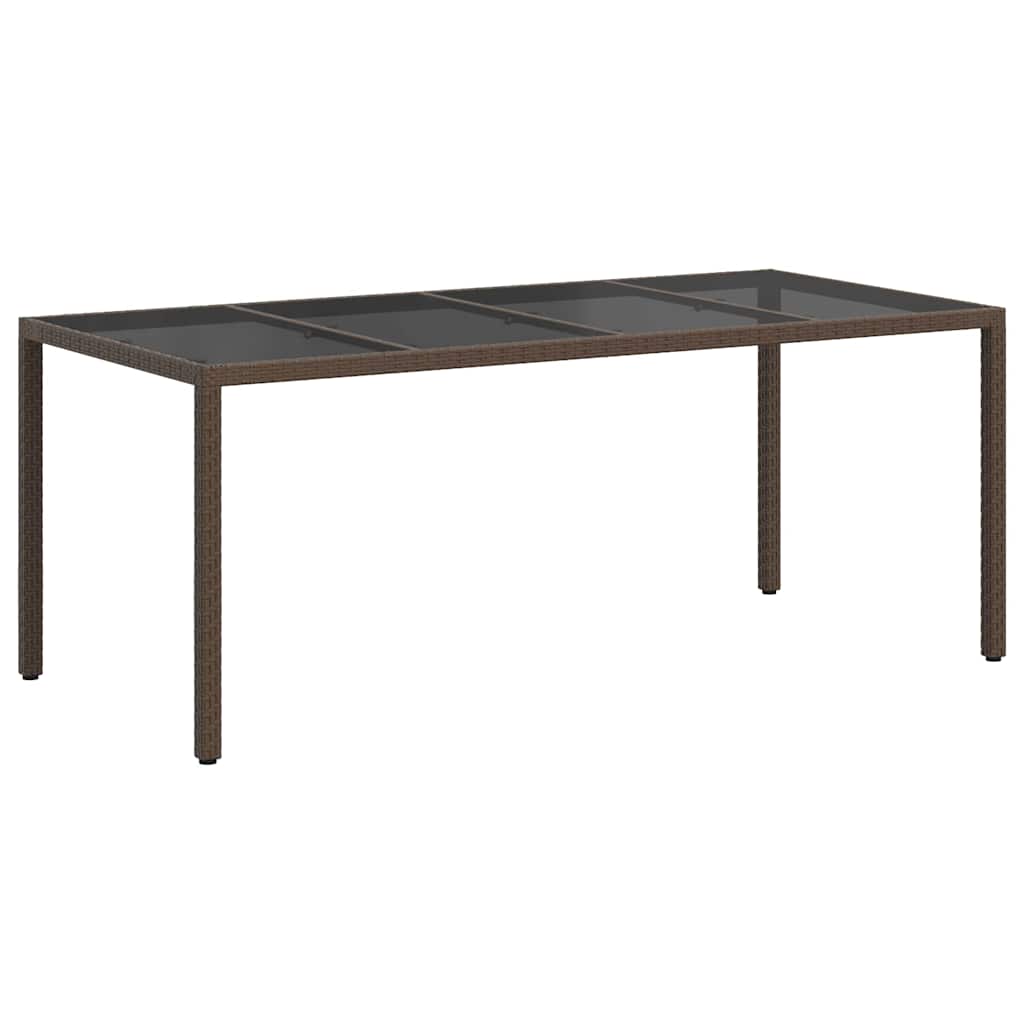 Stol za vrt Smeđa 190 x 90 x 75 cm poliratan