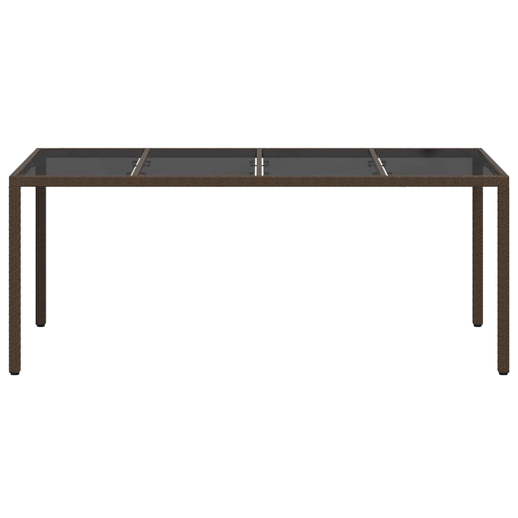 Stol za vrt Smeđa 190 x 90 x 75 cm poliratan