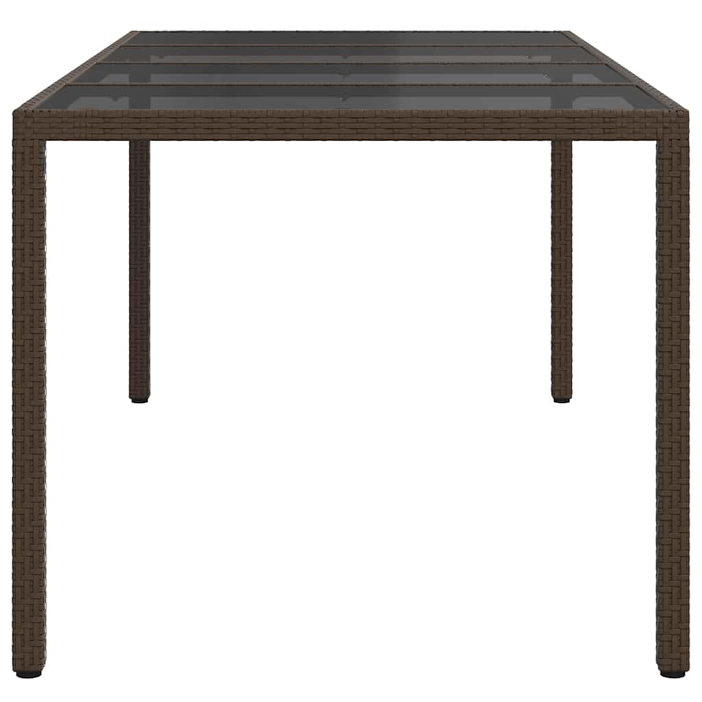 Stol za vrt Smeđa 190 x 90 x 75 cm poliratan