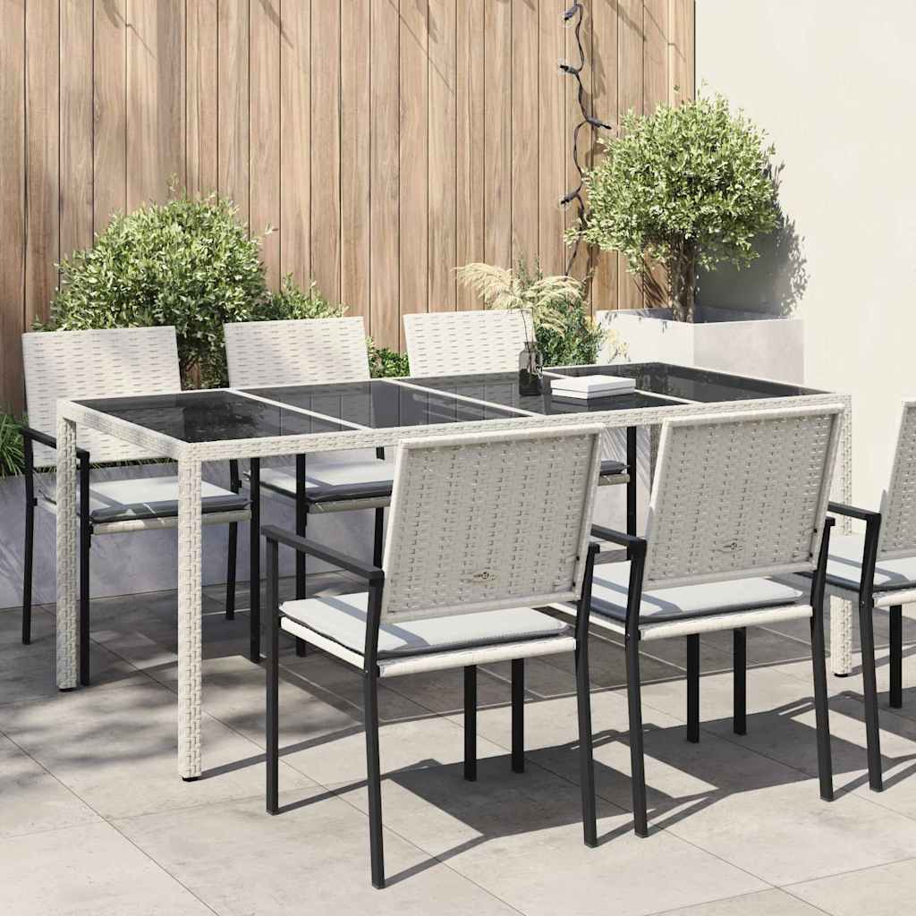 Stol za vrt Bijelo 190 x 90 x 75 cm poliratan