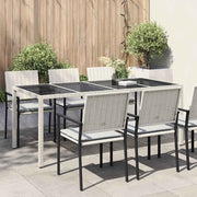 Stol za vrt Bijelo 190 x 90 x 75 cm poliratan