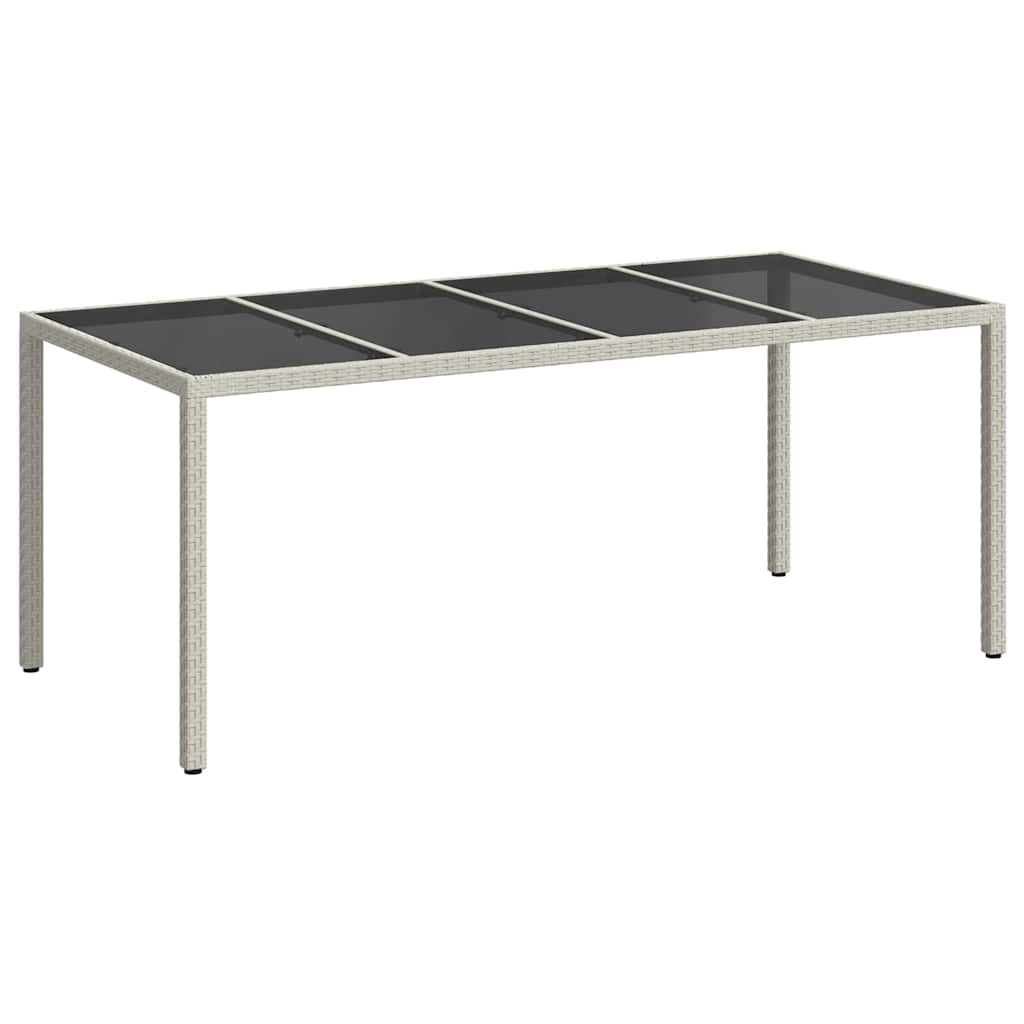 Stol za vrt Bijelo 190 x 90 x 75 cm poliratan