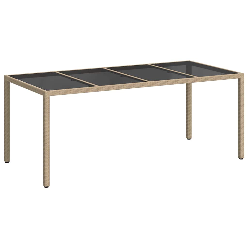 Stol za vrt Bež 190 x 90 x 75 cm poliratan