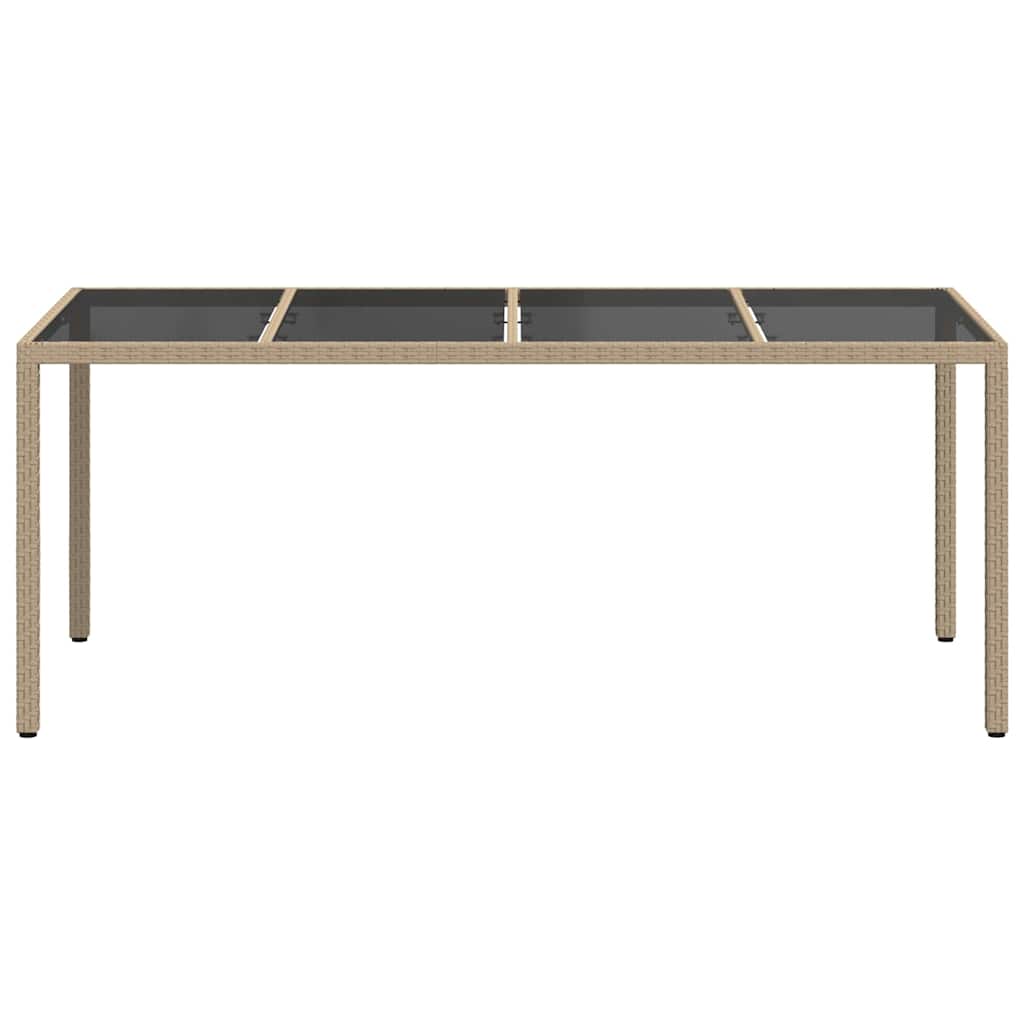 Stol za vrt Bež 190 x 90 x 75 cm poliratan