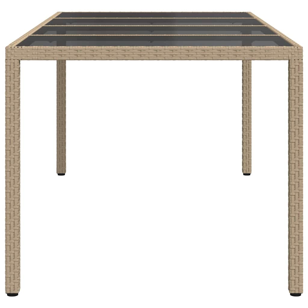 Stol za vrt Bež 190 x 90 x 75 cm poliratan
