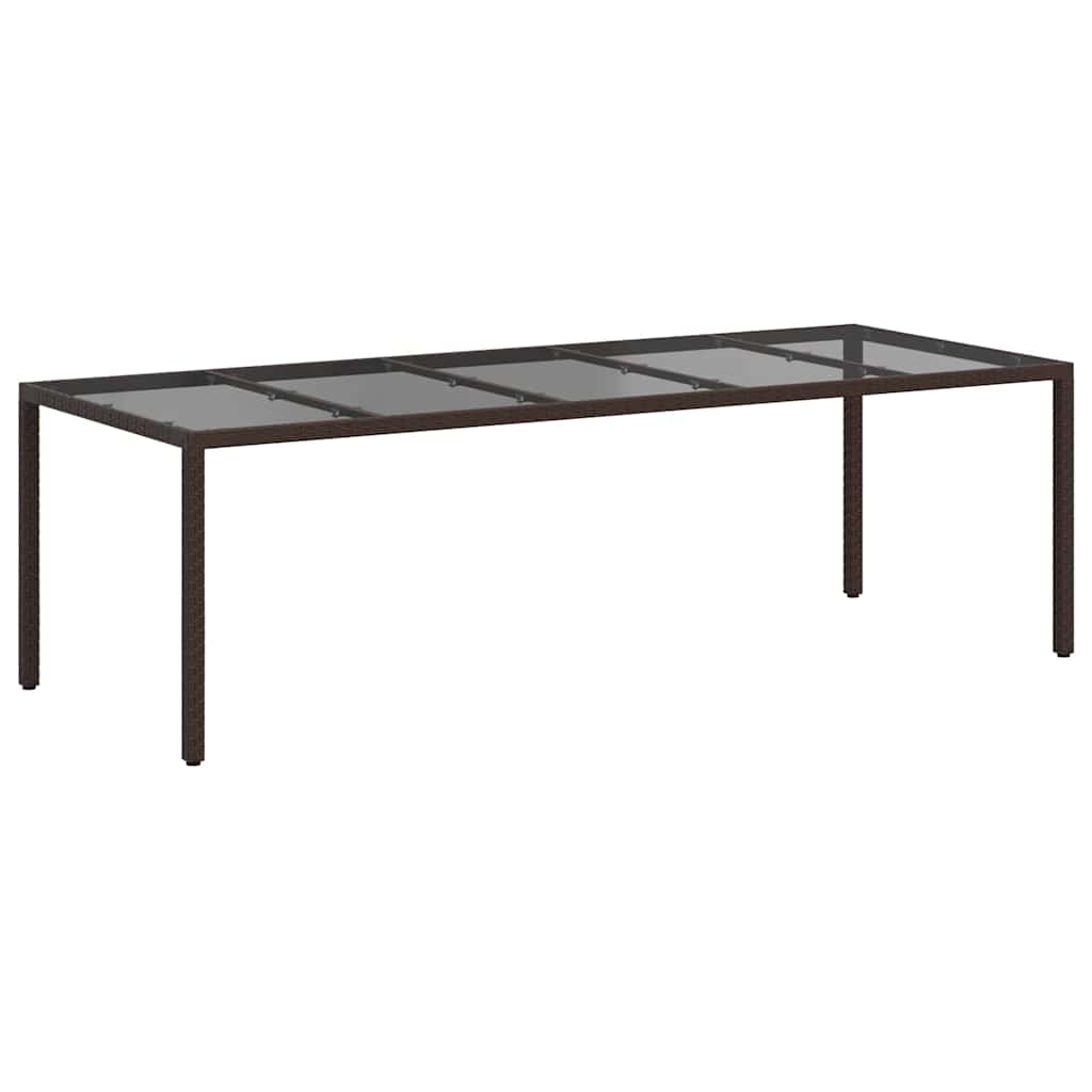Stol za vrt Smeđa 250 x 100 x 75 cm poliratan