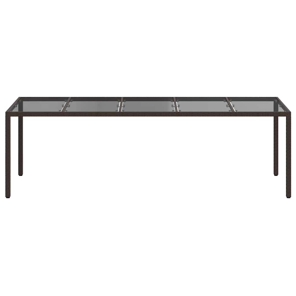 Stol za vrt Smeđa 250 x 100 x 75 cm poliratan
