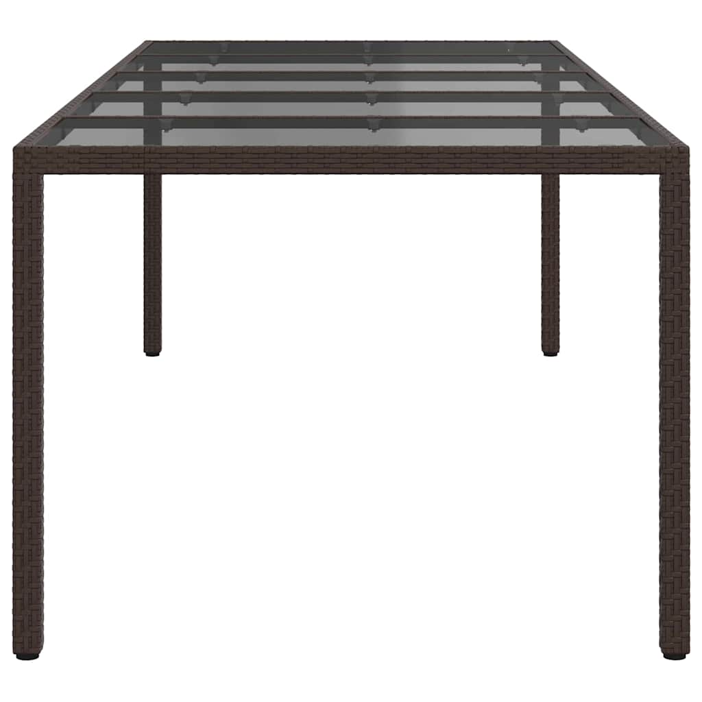 Stol za vrt Smeđa 250 x 100 x 75 cm poliratan