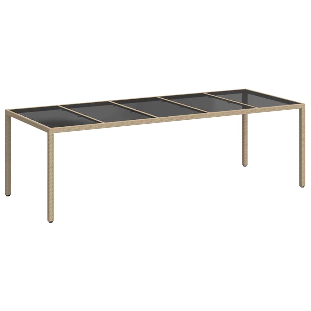 Stol za vrt Bež 250 x 100 x 75 cm poliratan