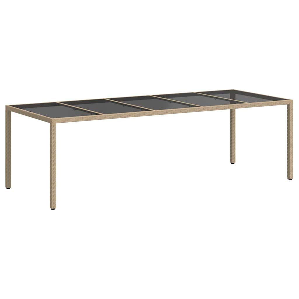 Stol za vrt Bež 250 x 100 x 75 cm poliratan