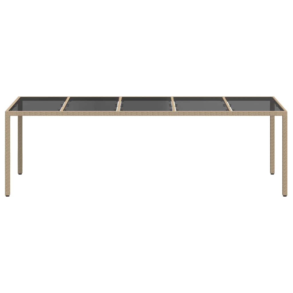Stol za vrt Bež 250 x 100 x 75 cm poliratan