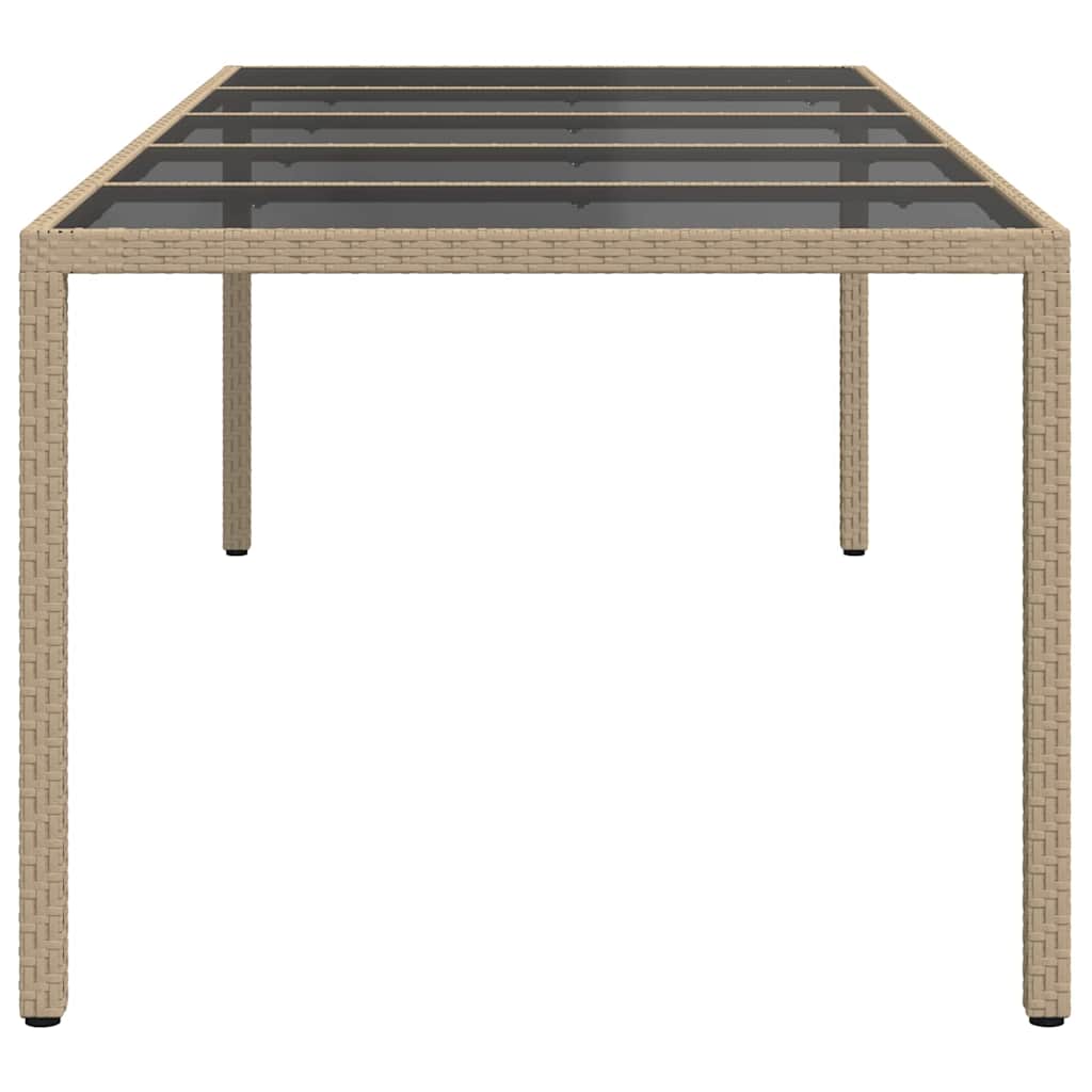 Stol za vrt Bež 250 x 100 x 75 cm poliratan
