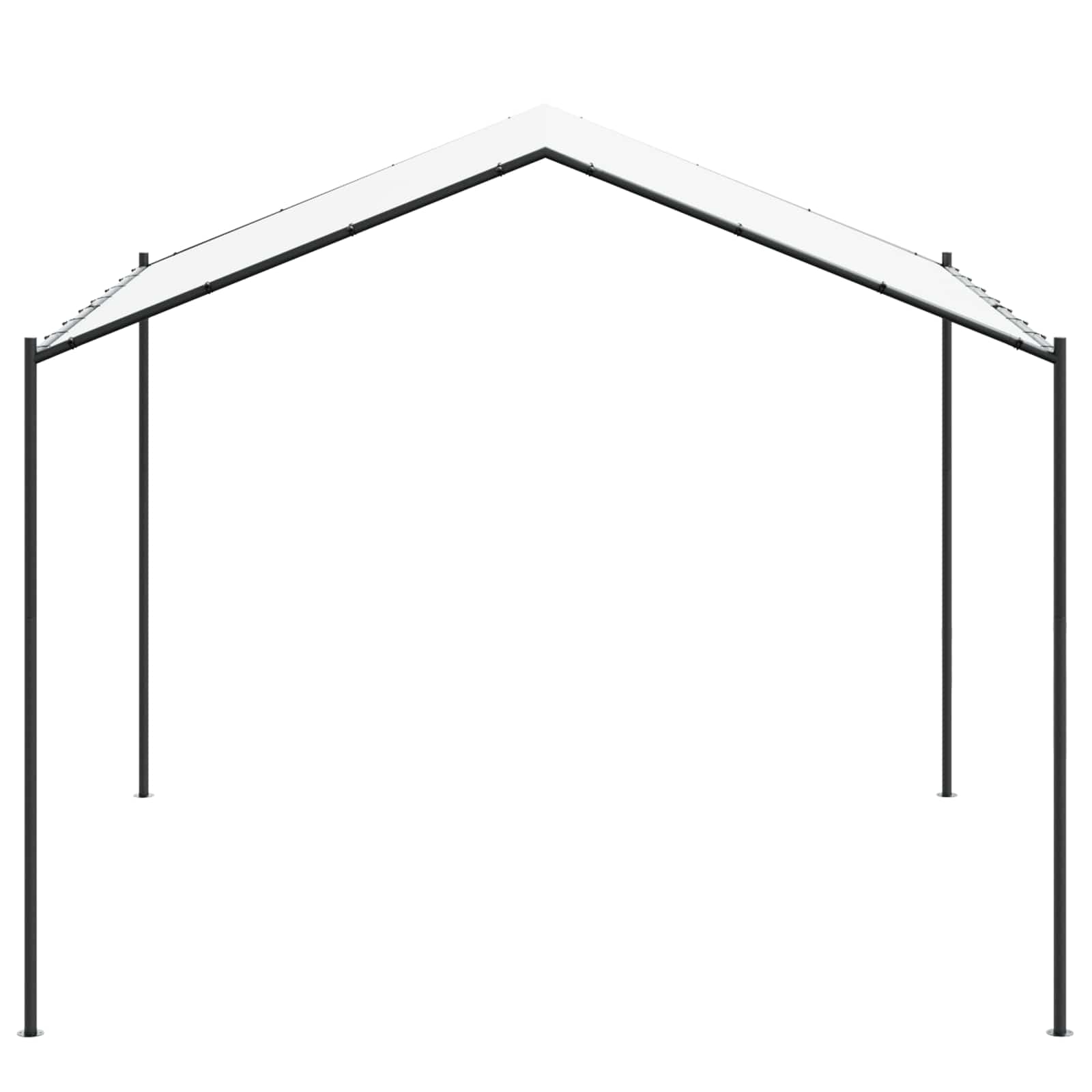 Gazebo Bijeli 4 x 4 x 2,6 m Čelik i poliester