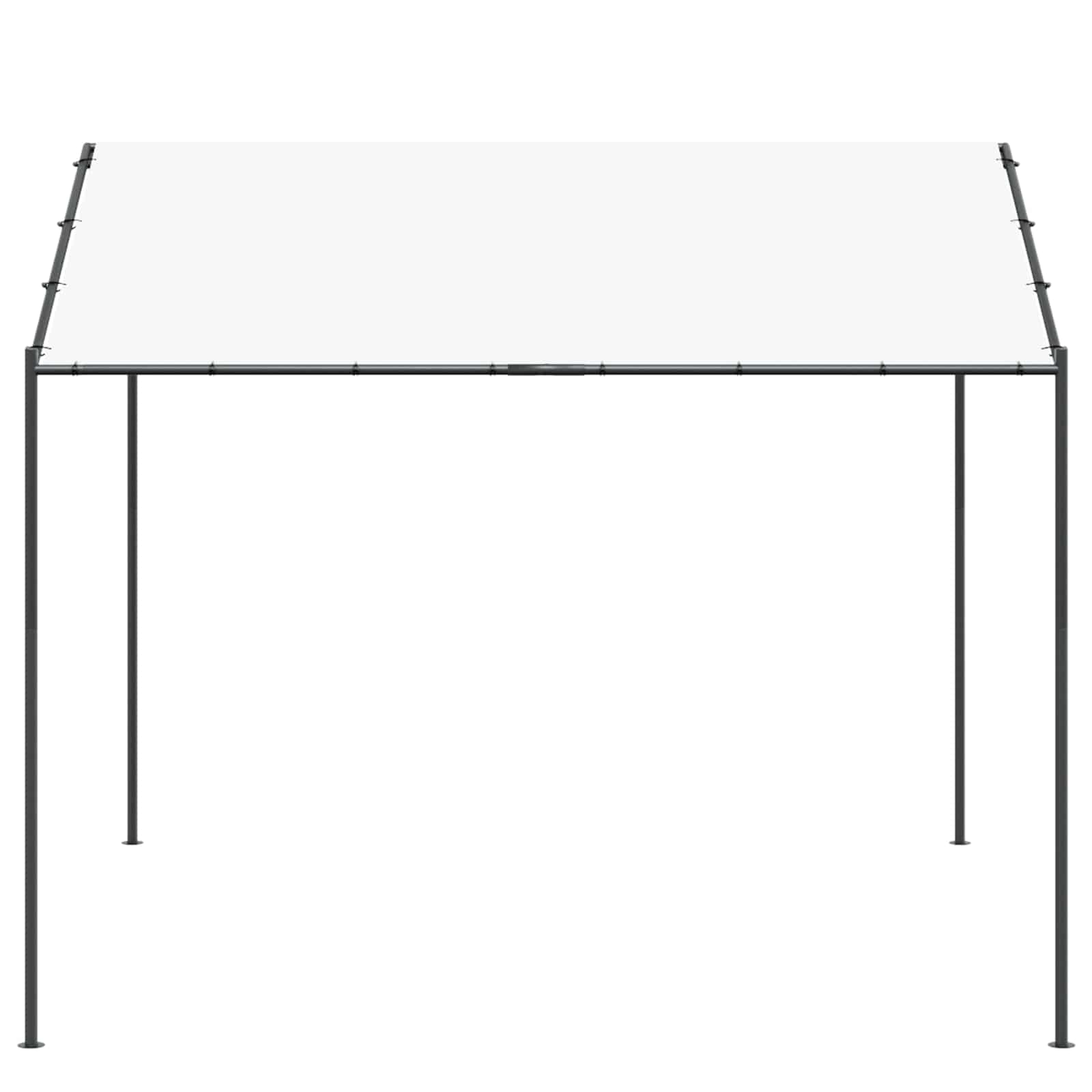 Gazebo Bijeli 4 x 4 x 2,6 m Čelik i poliester