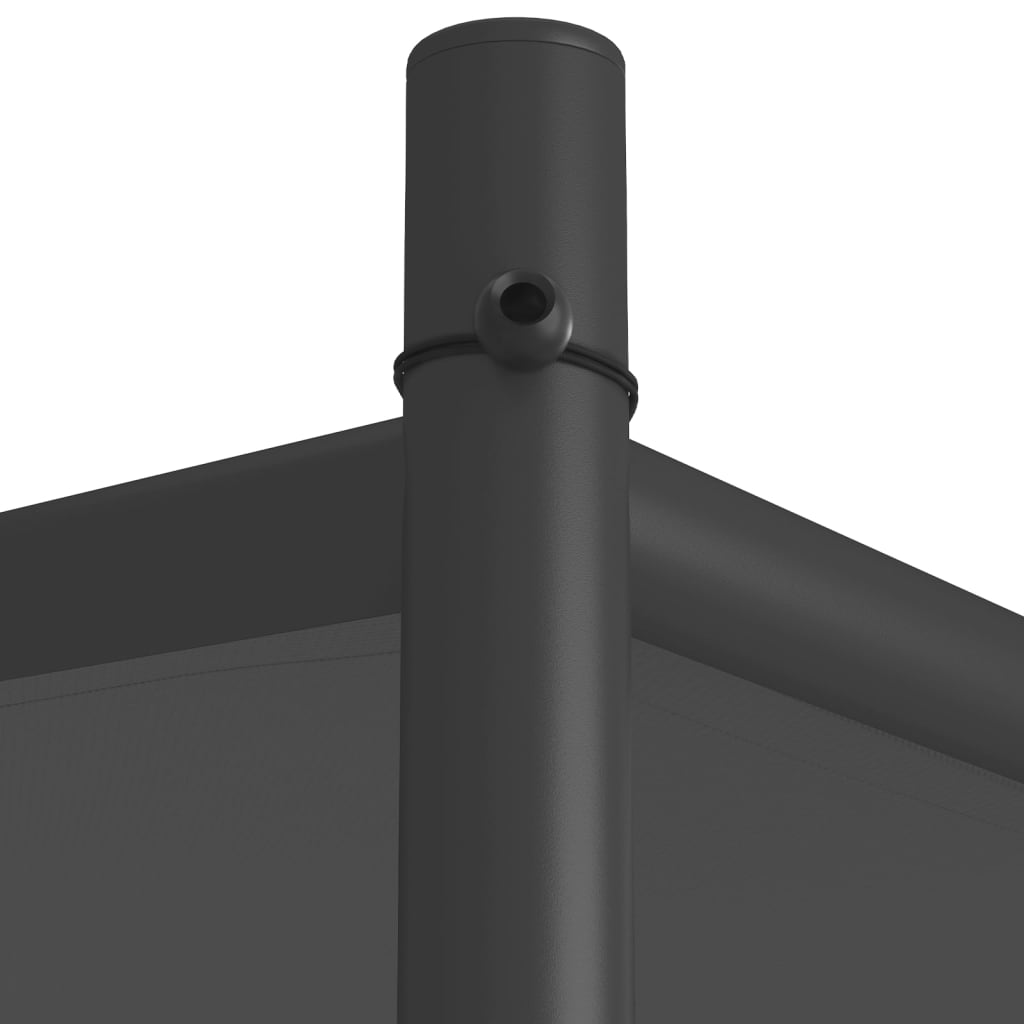 Sjenica antracit 180 g/m² od tkanine i čelika 3 x 3 m