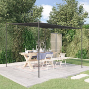 Sjenica antracit 180 g/m² od tkanine i čelika 3 x 3 m