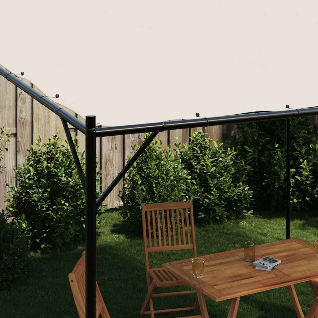 Sjenica bijela 4 x 4 m 180 g/m² od tkanine i čelika