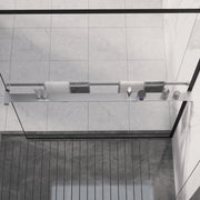 Polica za stijenku tuš-kabine kromirana 115 cm aluminijska