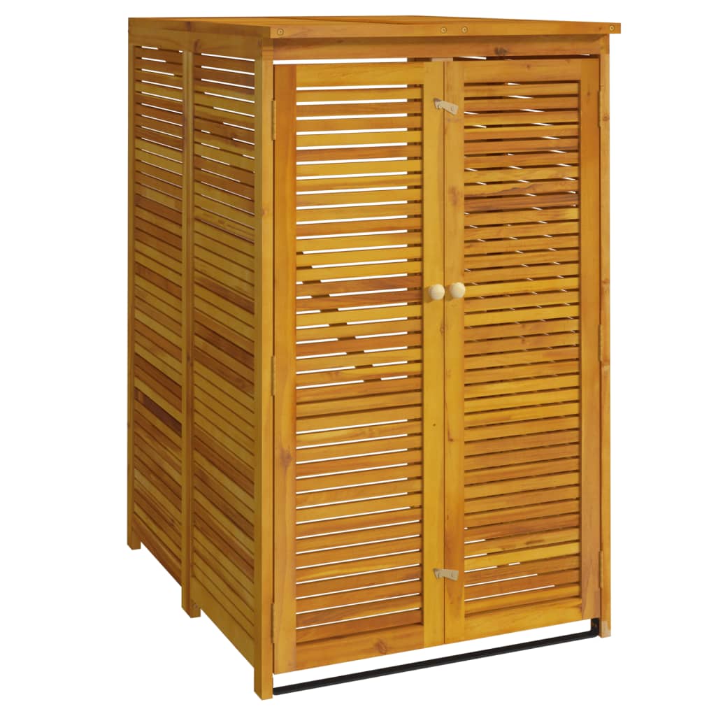 Spremište za kantu za smeće 70x89x117 cm masivno drvo bagrema