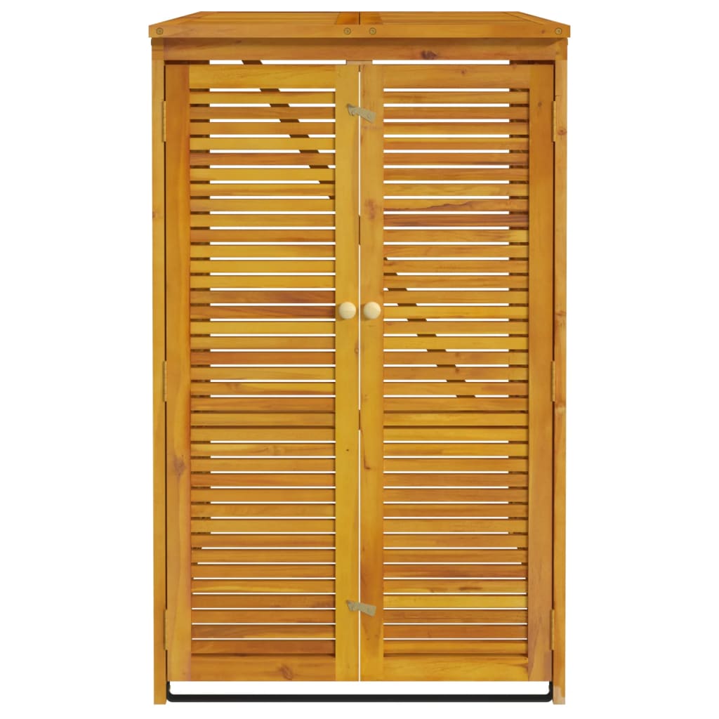 Spremište za kantu za smeće 70x89x117 cm masivno drvo bagrema